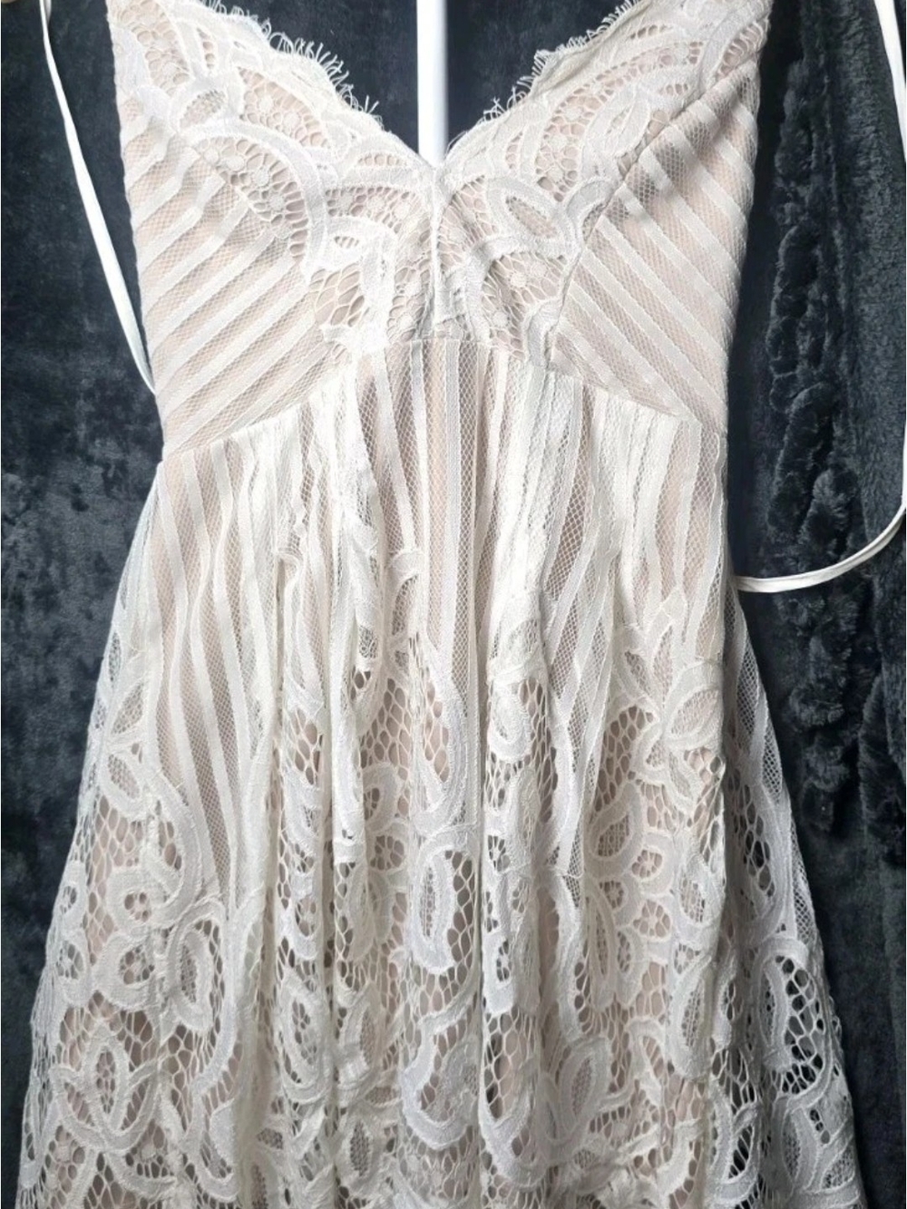 Love Triangle  Beige Mini Dress